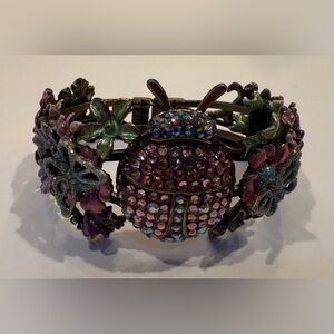 KIRK'S FOLLY Stunning LADYBUG  Beetle Hinged Bracelet